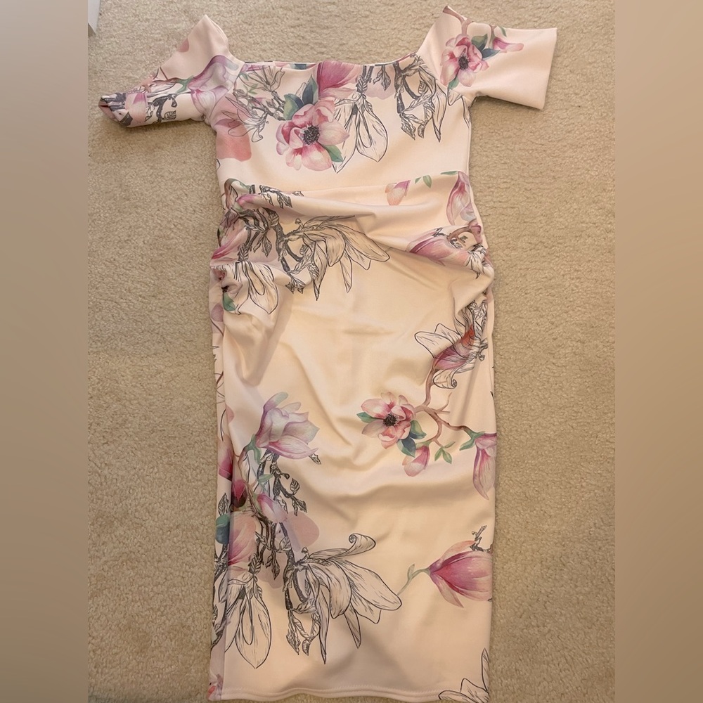 Brand New Maternity off the Shoulder Floral dress